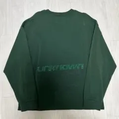 【美品】UNKNOWN LONDON ラインストーン 長袖Tシャツ グリーンのサムネイル