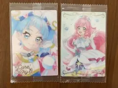 プリキュアウエハース　キュアスカイ　キュアプリズム　おまけつき