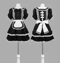 Dimmoire DripHeartメイドワンピース Black&Gray - メルカリ