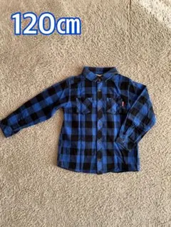 HusHushチェックシャツ(120㎝)