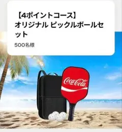 500名限定 当選品 コカ・コーラ オリジナル ピックルボールセット