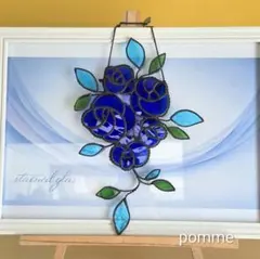 ステンドグラス　藤の花に囲まれたおうち＆今年のXmasも宜しくです ステンドグラス 藤の花に囲まれたおうち&Xmasも宜しくです - メルカリ