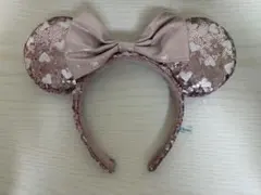 ミニー カチューシャ ピンク スパンコール