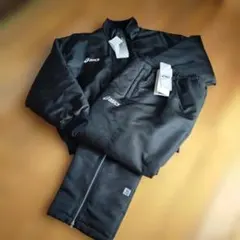 日本製 asics ウォーマー上下セット アシックス