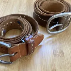 革　レザー　ベルト　2本セット
