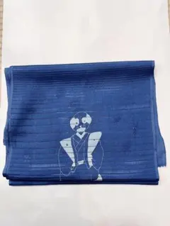 夏用藍染帯揚げ