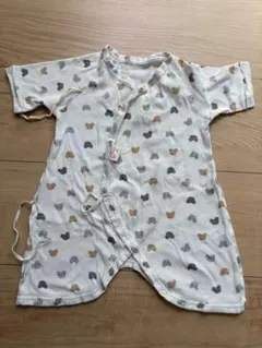 クマ柄　コンビ肌着 日本製 60㎝