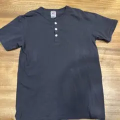 Cross & Stitch ヘンリーネック 半袖 Tシャツ ブラック Mのサムネイル