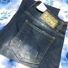 DIGREEN ダークブルー ストレートデニム