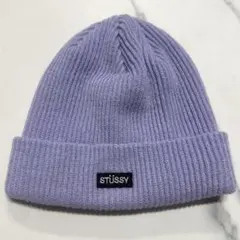STUSSY ステューシー ビーニー帽 ニット帽 beanie purpleのサムネイル