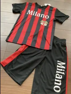 希少 Milano FC ゲーム 上下ユニフォーム サッカー Tシャツ パンツ