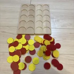 赤と黄色のカウントチップセット