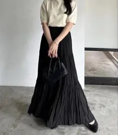 nairo ワッシャープリーツスカートM
