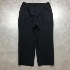 美品 アクアスキュータム スラックス バギー 13号 黒 洗える ストレッチ