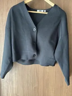 UNIQLO U Vネックカーディガン Sサイズ 黒