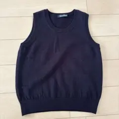 familiar ネイビー ニットベスト