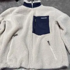 retocks フリースジャケット アイボリー/ネイビー