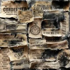 A7 デニムリメイク　デニムタグ　コーヒー染め　20枚