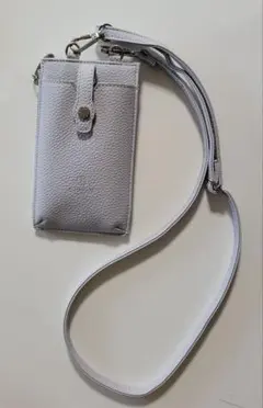 D.KELLY スマホショルダーバッグ ライトグレー