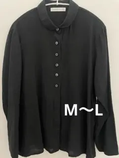 リネンブラウス 長袖