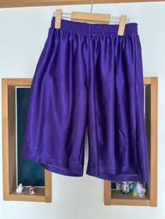パープル ショートパンツ バスケ バスパン