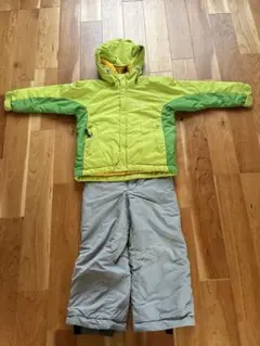mont-bell 子ども用スキーウェア 130サイズ グリーン/ホワイト mont-bell 子ども用スキーウェア 130サイズ グリーン/ホワイト
