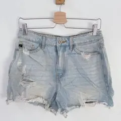 KanCan 【M】カンカン ダメージ加工 デニム ショートパンツ ボトムス