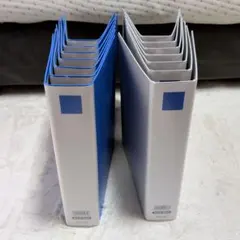 Kaunet 両開き パイプ式ファイル 5センチ 14冊セット まとめ売りのサムネイル