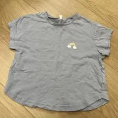 ベビー Tシャツ 虹 刺繍 半袖 夏服 キッズ トップス 春服 子供服