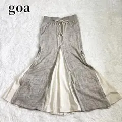 GOA 変形パラシュートジッパーギミックデニムロングスカート y2k