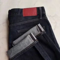 【希少】オールドユニクロ プレミアムデニム セルビッチ 赤耳 W33 濃紺