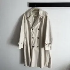無印良品 ベージュ ダブルブレストコート S-M