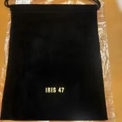 IRIS 47 巾着 ポーチ ブラック
