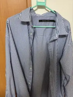 【ほぼ新品】niko and ストライプシャツ　L