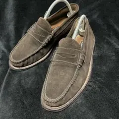 ブラウン スエード タッセルローファー j.crew 29.5 - メルカリ