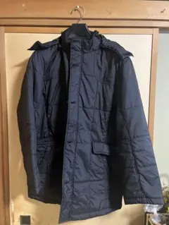 Hush Puppies フード付きダウンジャケット 3L ネイビー