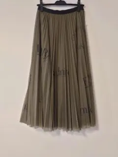 ヤマダヤ　RADIATE英字ロゴチュールプリーツスカート