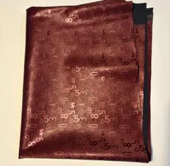 【約 140cm x 約50cm】数字パターン柄 生地 ワインレッド系