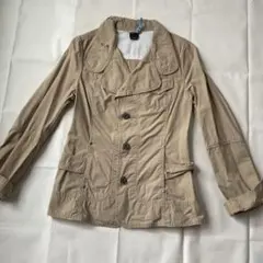 DIESEL ベージュ ダブルブレストジャケット Mサイズ