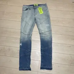 スキニーデニム PAINロゴ グラデーション