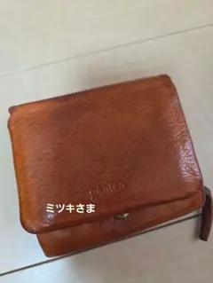 genten ゲンテン GOAT NUME ゴートヌメ 二つ折り財布 レンガ