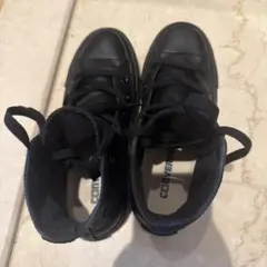 CONVERSE ALL STAR ハイカット レザー風 22cブラック
