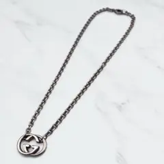 【美品】GUCCI グッチ インターロッキングG ネックレス SV925