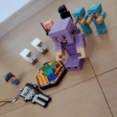 Minecraft フィギュア 7体＋キーホルダー3個