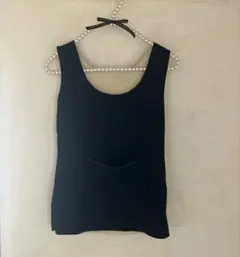 裏起毛タンクトップ ポケット付き
