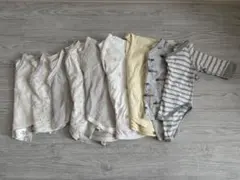 ユニクロ　西松屋　新生児ベビー短肌着　コンビ　ロンパース9点セット　50〜60㎝