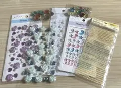 デコシール デコパーツ ラインストーンシール まとめ売り