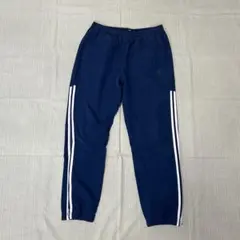 アディダス　トラックパンツ　ネイビー　古着