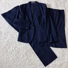 AOKI LES MUES 3ピース ネイビー M 洗える ストレッチ ビジネス