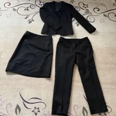 オリヒカ　就活　入学式　レディーススーツ　リクルートスーツ　セットアップ　黒